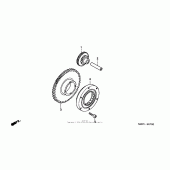 Схема вузла: Привід стартера для Honda CB600F 599