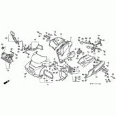 Схема вузла: Cowling comp для Honda VFR400
