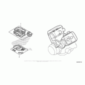 Схема вузла: Комплект прокладок А для Honda ST1300 Pan-European Police