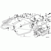 Схема вузла: Water pipe для Honda GL1800 Gold Wing Valkyrie