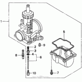 Схема узла: Карбюратор optional kit 97-98 для Honda CR250