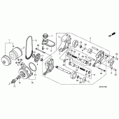 Схема узла: Масляный фильтр/маслонасос для Honda NSA700 DN-01