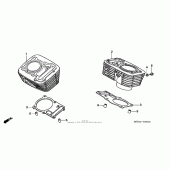 Схема узла: Цилиндр для Honda VT600 Shadow VLX