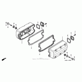 Схема узла: Клапанная крышка для Honda GL1500 Valkyrie Deluxe