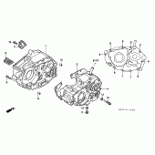 Схема вузла: Картер двигуна для Honda XR250