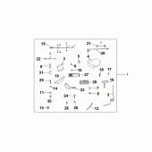 Схема узла: Radio kit для Honda FJS600 Silver Wing