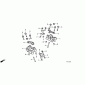 Схема вузла: Розподільчий вал holder для Honda VT600 Shadow VLX