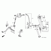 Схема вузла: Pedal / kick starter arm для Honda XR600