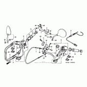 Схема узла: Switch + cable для Honda VT750 Shadow Spirit