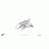 Схема вузла: Переднє крило для Honda CMX250 Rebel