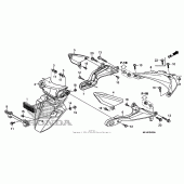 Схема узла: Заднее крыло для Honda CBR600 CBR600RR