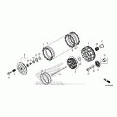 Схема вузла: Зчеплення для Honda CRF450 CRF450R