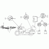 Схема узла: Stripe except 1500 для Honda GL1500 Gold Wing Aspencade