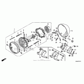 Схема вузла: Headlight (2) для Honda VT750 Shadow RS