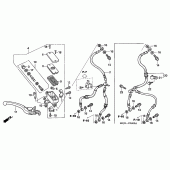 Схема вузла: Передній гальмівний циліндр (CB1300 / F / F1 / S) для Honda CB1300 Super Four