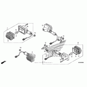 Схема вузла: Поворотники для Honda CRF230 CRF230L
