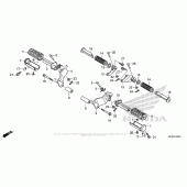 Схема вузла: Step (1) для Honda VT1300 Stateline