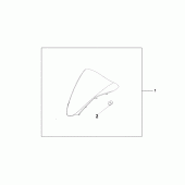 Схема вузла: вітрове скло для Honda VFR800 VFR