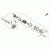 Схема узла: Стартер электрический (CBF600S8/SA8/N8/NA8) для Honda CBF600