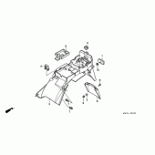 Схема узла: Заднее крыло для Honda CB750 Seven Fifty