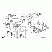 Схема вузла: Паливний бак / паливний насос для Honda VT1100 Shadow ACE