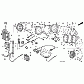 Схема вузла: Радіо (3) (AIRBAG) для Honda GL1800 Gold Wing