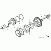 Схема узла: Сцепление для Honda CB750 Seven Fifty