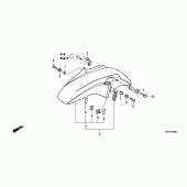 Схема вузла: Переднє крило для Honda CBF1000