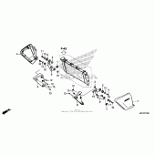 Схема вузла: Радіатор для Honda CTX700