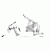 Схема узла: Подставка для Honda NT700 NT700V