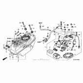 Схема вузла: Паливний насос для Honda ST1300 Pan-European