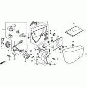 Схема вузла: Бічний обтічник для Honda VT1100 Shadow ACE