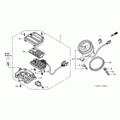 Схема вузла: Панель приладів для Honda VTX1800