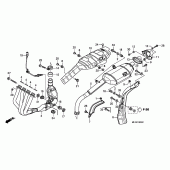 Схема вузла: Вихлопна система для Honda CBR600
