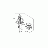 Схема вузла: Карбюратор опціонально kit (1) для Honda CR250