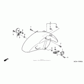 Схема узла: Переднее крыло для Honda ST1300 Pan-European