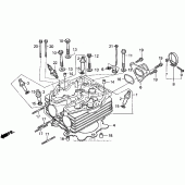 Схема вузла: Головка циліндра для Honda XR250