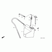 Схема узла: Резервный бак для Honda GL1500 Gold Wing Special Edition