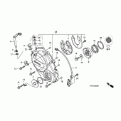 Схема узла: Правая крышка картера для Honda CB600F Hornet
