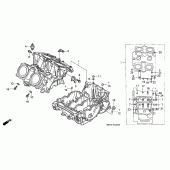 Схема узла: Картер двигателя для Honda VF750 Magna