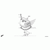 Схема вузла: Клапанна кришка для Honda CRF150 CRF150R