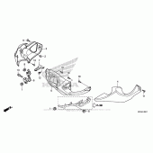 Схема вузла: Under Cowl (2) для Honda NC700