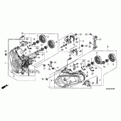 Схема узла: Фара для Honda GL1800 Gold Wing