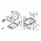 Схема узла: Воздушный фильтр для Honda VFR800 Interceptor
