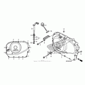 Схема узла: Правая крышка картера для Honda NT700 NT700V