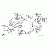 Схема вузла: Паливний бак (VFR750FL / FM / FN / FP) для Honda VFR750F Interceptor