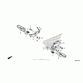 Схема узла: Подножки для Honda CRF125 CRF125FB