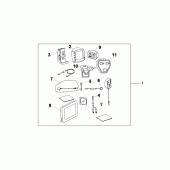 Схема вузла: Блок навігації для Honda CBF600