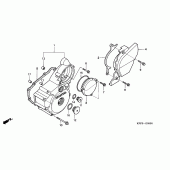 Схема вузла: Ліва кришка картера для Honda CBF250
