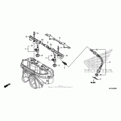Схема вузла: Fuel injector для Honda CBR600 CBR600RR